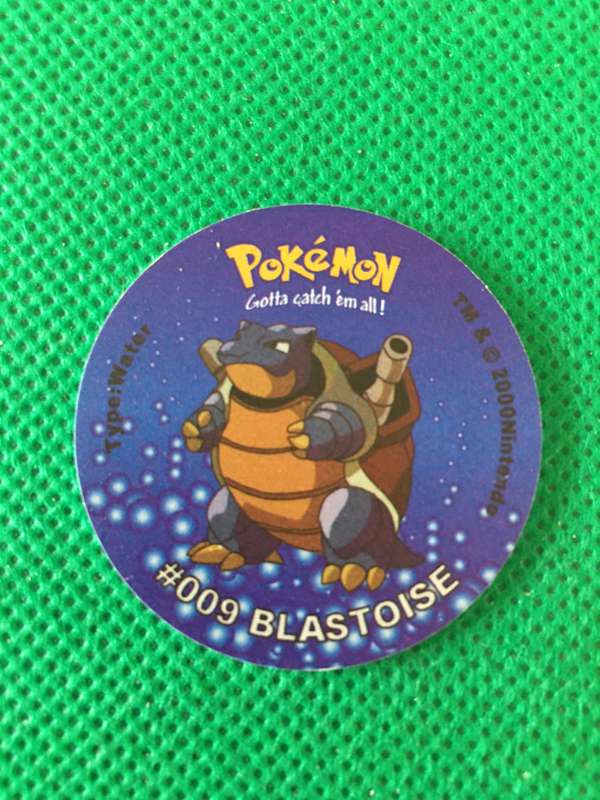 POKEMON TAZO RELEASED BY NINTENDO  AROUND THE 2000'S - CHEETOS / LAYS -NO. 9 - BLASTOISE