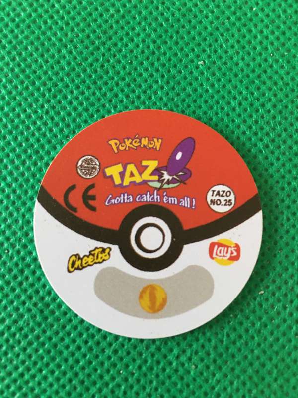 POKEMON TAZO RELEASED BY NINTENDO  AROUND THE 2000'S - CHEETOS / LAYS -NO. 25 - PIKACHU