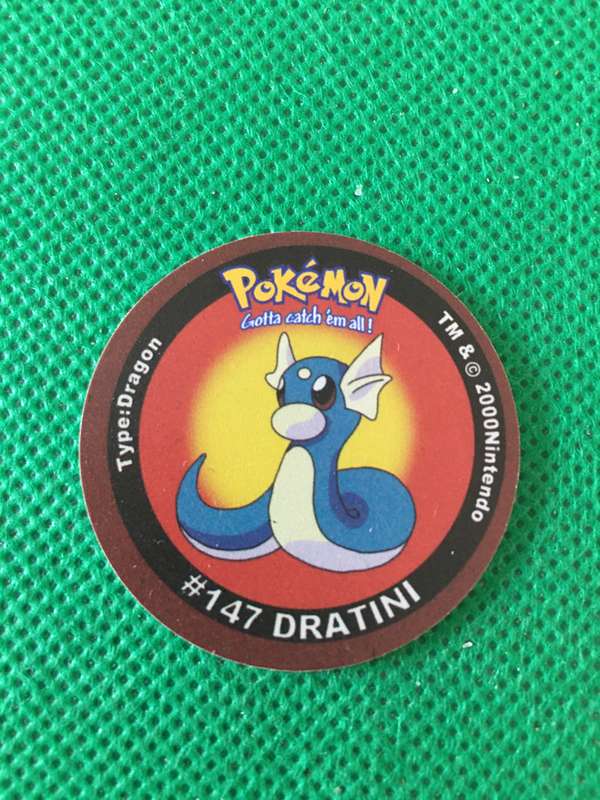 POKEMON TAZO RELEASED BY NINTENDO  AROUND THE 2000'S - CHEETOS / LAYS -NO.  147 - DRATINI