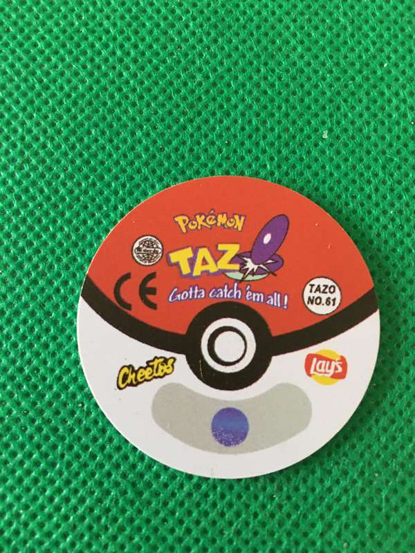 POKEMON TAZO RELEASED BY NINTENDO  AROUND THE 2000'S - CHEETOS / LAYS -NO. 61 - POLIWHIRL