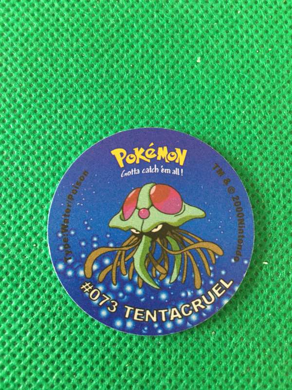 POKEMON TAZO RELEASED BY NINTENDO  AROUND THE 2000'S - CHEETOS / LAYS -NO. 73 - TENTACRUEL