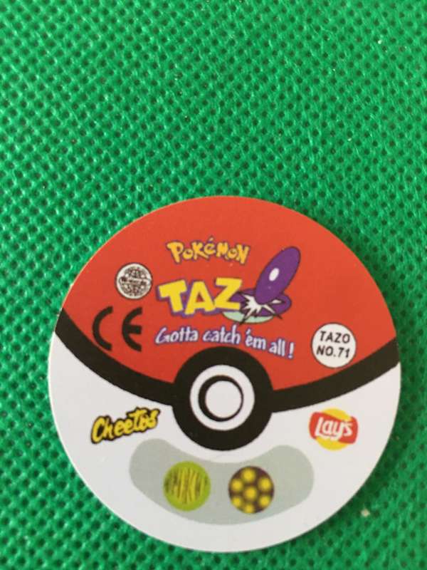 POKEMON TAZO RELEASED BY NINTENDO  AROUND THE 2000'S - CHEETOS / LAYS -NO.  71 - VICTREEBEL