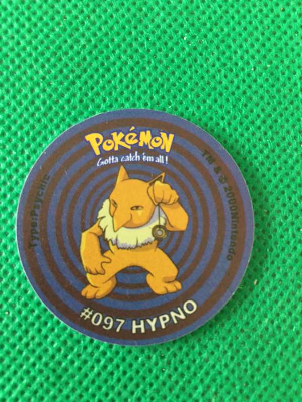POKEMON TAZO RELEASED BY NINTENDO  AROUND THE 2000'S - CHEETOS / LAYS -NO. 97 - HYPNO