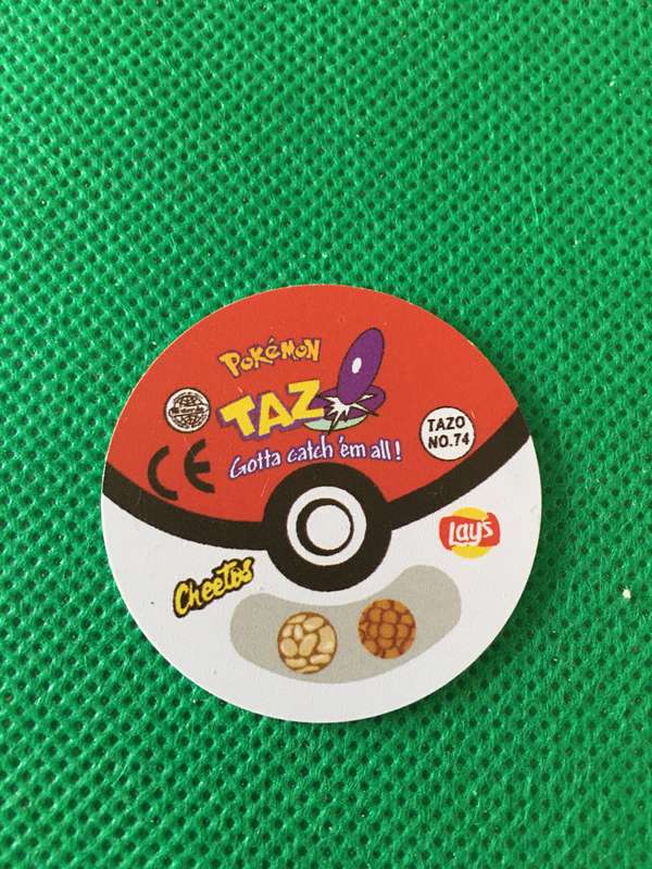 POKEMON TAZO RELEASED BY NINTENDO  AROUND THE 2000'S - CHEETOS / LAYS -NO. 74 - GEODUDE