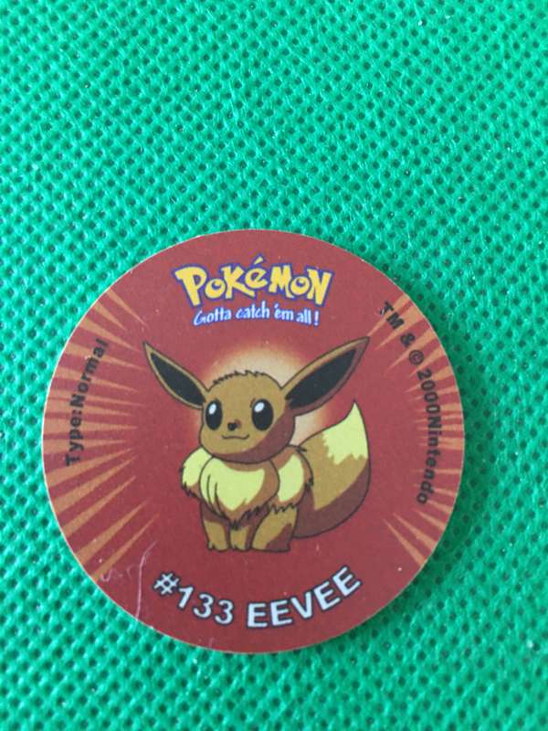 POKEMON TAZO RELEASED BY NINTENDO  AROUND THE 2000'S - CHEETOS / LAYS -NO. 133 - EEVEE