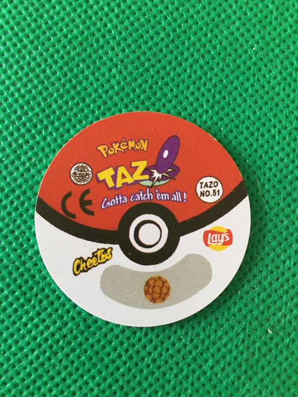 POKEMON TAZO RELEASED BY NINTENDO  AROUND THE 2000'S - CHEETOS / LAYS -NO.  51 - DUGTRIO
