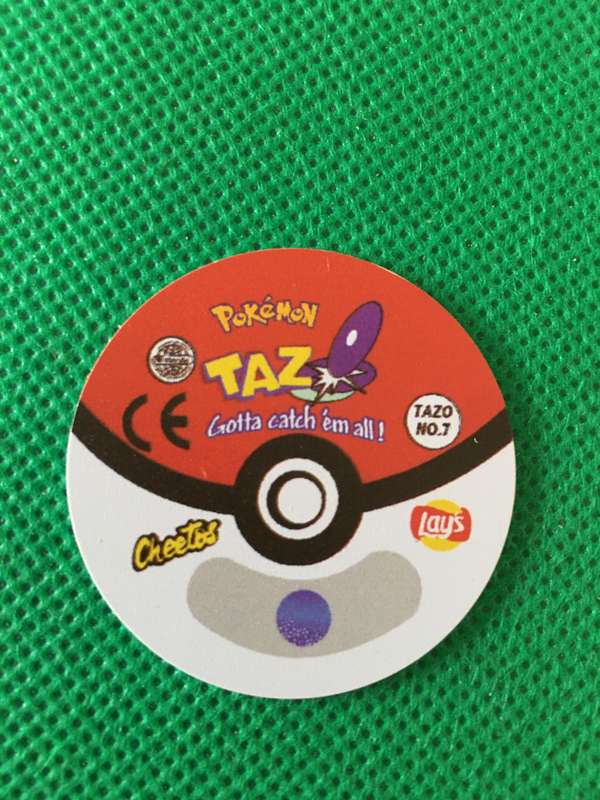 POKEMON TAZO RELEASED BY NINTENDO  AROUND THE 2000'S - CHEETOS / LAYS -NO. 7 - SQUIRTLE