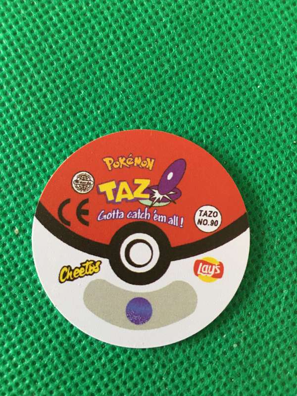 POKEMON TAZO RELEASED BY NINTENDO  AROUND THE 2000'S - CHEETOS / LAYS -NO.  90 - SHELLDER