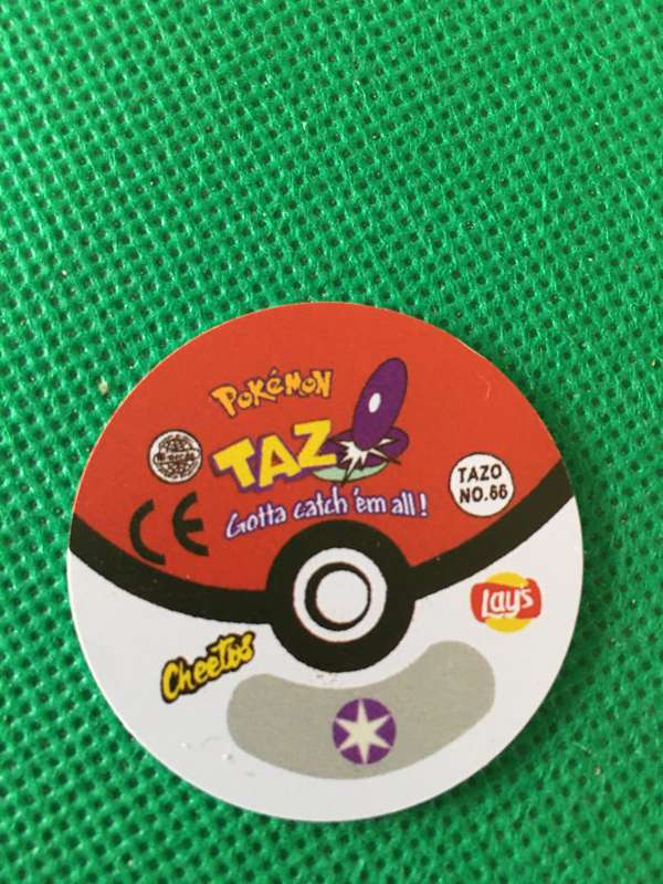 POKEMON TAZO RELEASED BY NINTENDO  AROUND THE 2000'S - CHEETOS / LAYS -NO. 66 - MACHOP