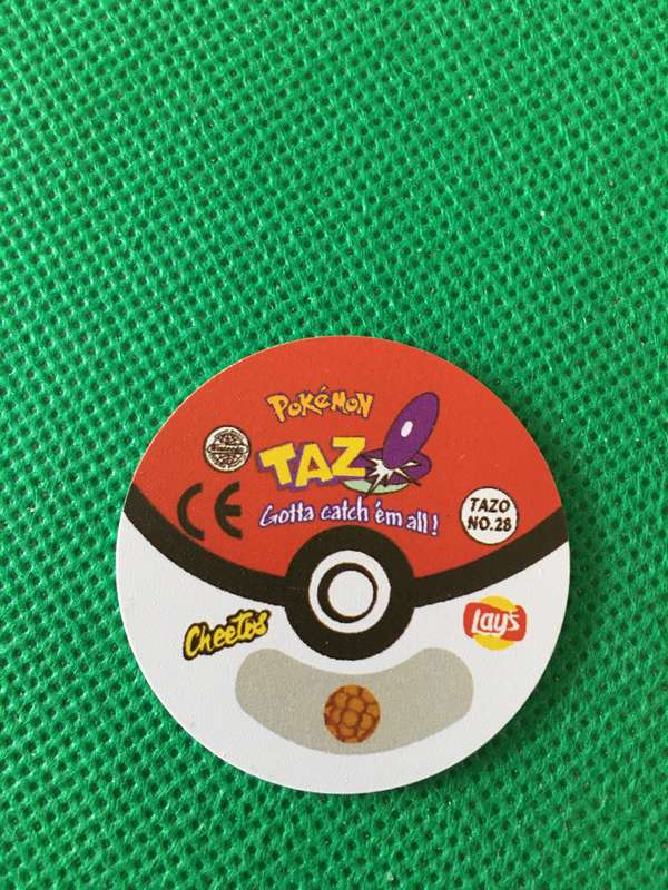POKEMON TAZO RELEASED BY NINTENDO  AROUND THE 2000'S - CHEETOS / LAYS -NO. 28 - SANDSLASH