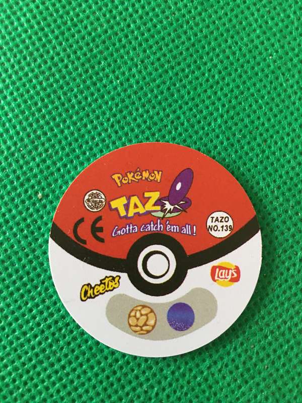 POKEMON TAZO RELEASED BY NINTENDO  AROUND THE 2000'S - CHEETOS / LAYS -NO. 139 - OMASTAR