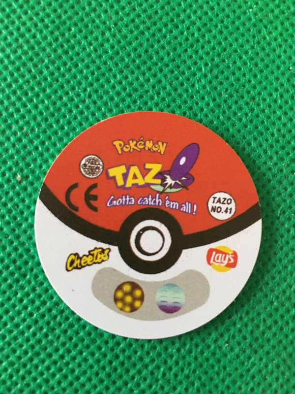 POKEMON TAZO RELEASED BY NINTENDO  AROUND THE 2000'S - CHEETOS / LAYS -NO.  41 - ZUBAT