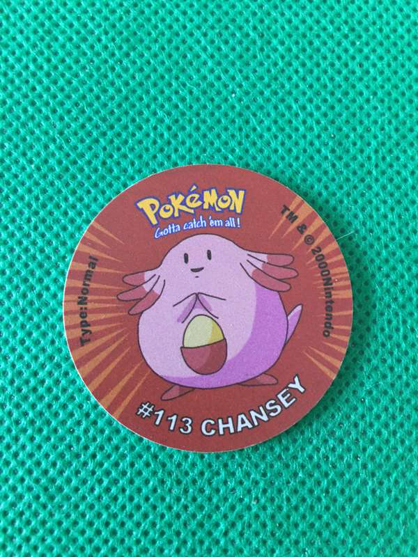POKEMON TAZO RELEASED BY NINTENDO  AROUND THE 2000'S - CHEETOS / LAYS -NO. 113 - CHANSEY