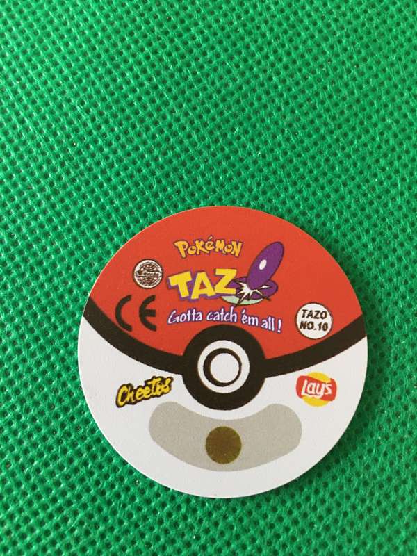 POKEMON TAZO RELEASED BY NINTENDO  AROUND THE 2000'S - CHEETOS / LAYS -NO. 10 - CATERPIE