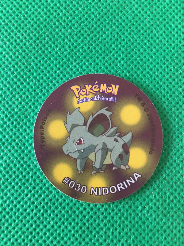 POKEMON TAZO RELEASED BY NINTENDO  AROUND THE 2000'S - CHEETOS / LAYS -NO. 30 - NIDORINA