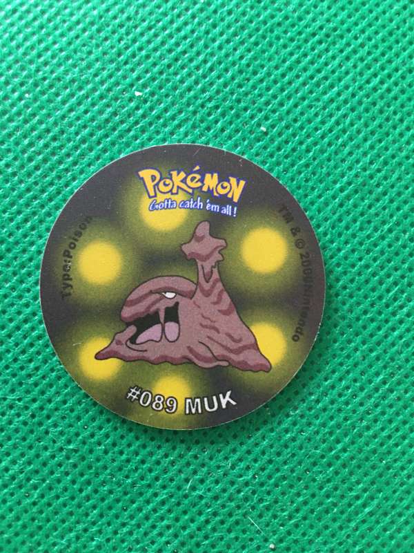 POKEMON TAZO RELEASED BY NINTENDO  AROUND THE 2000'S - CHEETOS / LAYS -NO. 89  - MUK