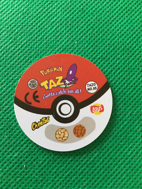 POKEMON TAZO RELEASED BY NINTENDO  AROUND THE 2000'S - CHEETOS / LAYS -NO.  95 - ONIX