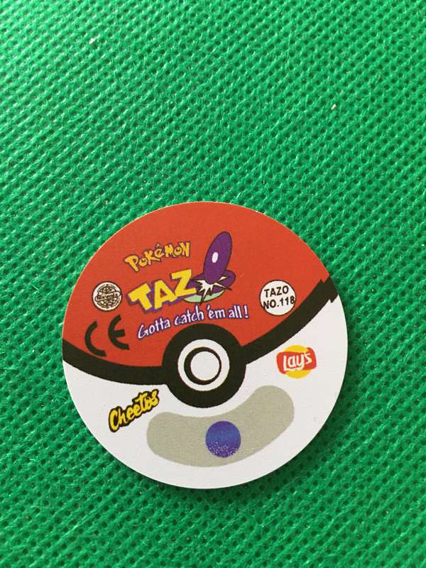 POKEMON TAZO RELEASED BY NINTENDO  AROUND THE 2000'S - CHEETOS / LAYS -NO. 118 - GOLDEEN
