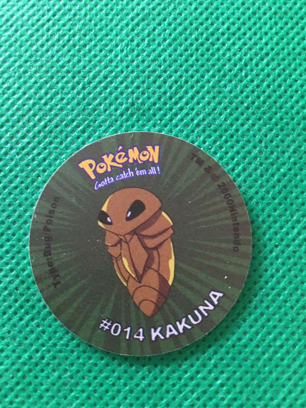 POKEMON TAZO RELEASED BY NINTENDO  AROUND THE 2000'S - CHEETOS / LAYS -NO. 14 - KAKUNA