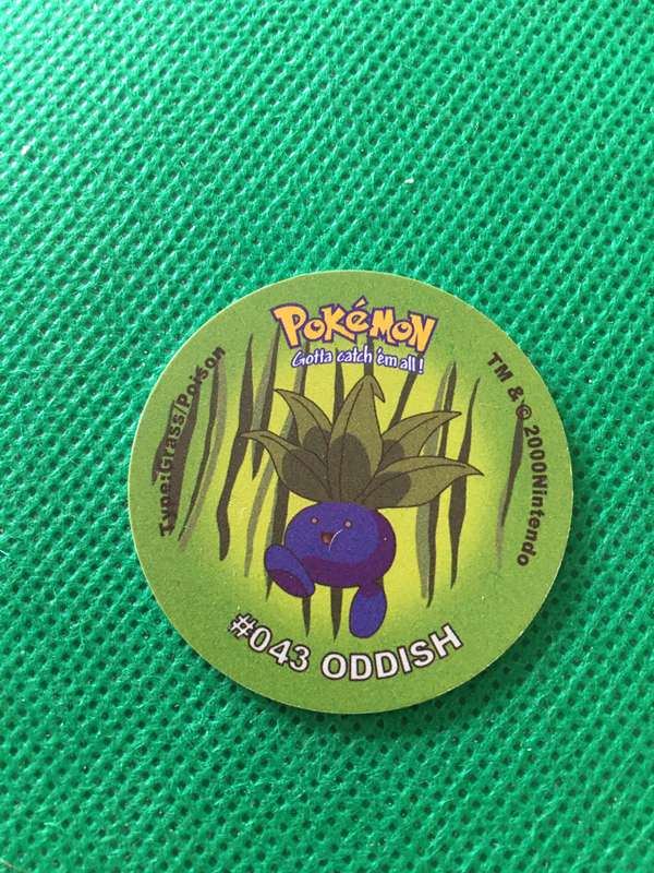 POKEMON TAZO RELEASED BY NINTENDO  AROUND THE 2000'S - CHEETOS / LAYS -NO. 43 - ODDISH