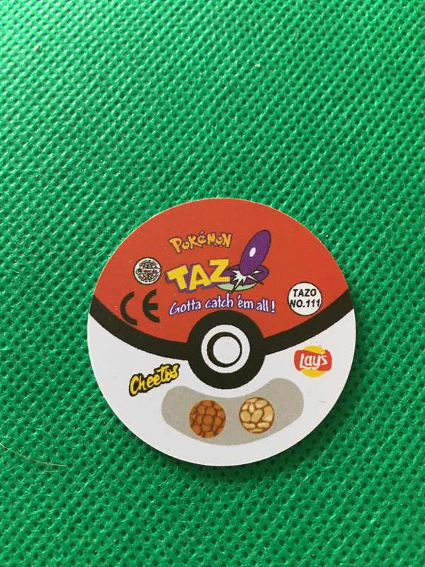 POKEMON TAZO RELEASED BY NINTENDO  AROUND THE 2000'S - CHEETOS / LAYS -NO. 111 - RHYHORN