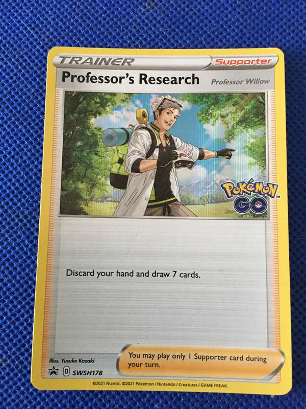 POKEMON TRADING CARD - FOIL / SHINY CARD - TRAINER - PROFESSOR'S RESEARCH