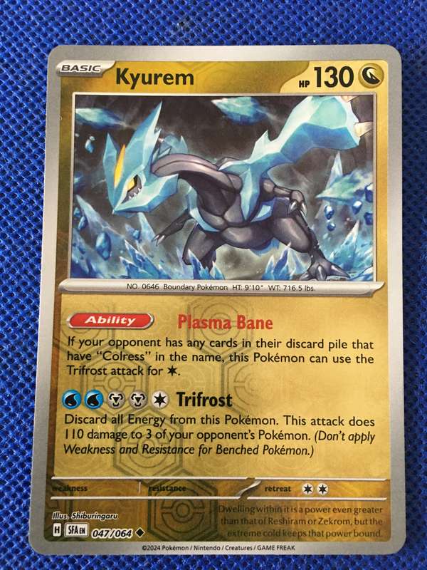 POKEMON TRADING CARD - HOLO /  FOIL - KYUREM