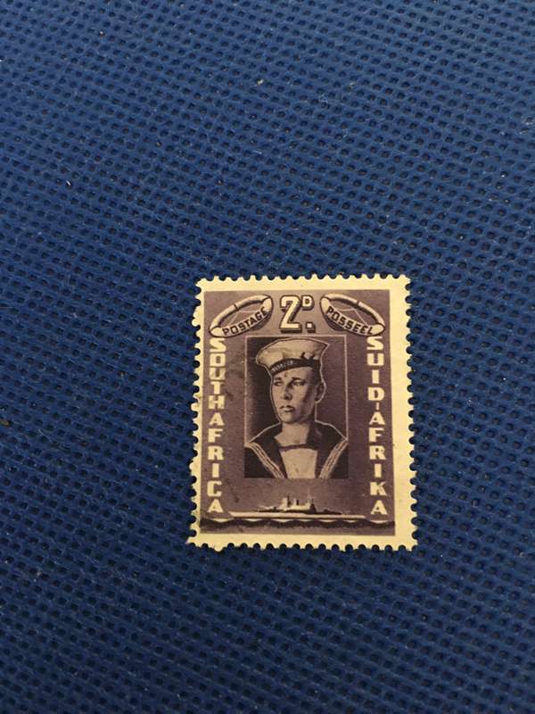 SOUTH AFRICA 2D USED SAILOR STAMP