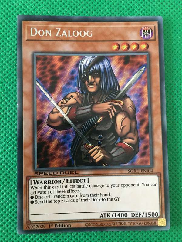 YU-GI-OH TRADING CARD - FOIL /SHINY CARD - DON ZALOOG