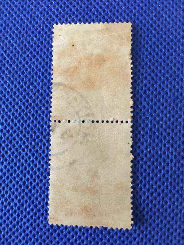SOUTH AFRICA USED PAIR OX WAGON STAMPS 1927 VOORTREKKER