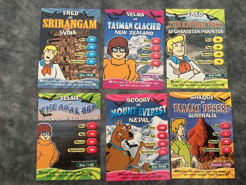 HANNA-BARBERA - SCOOBY-DOO - WORLD OF MYSTERY - PACK OF 6 CARDS