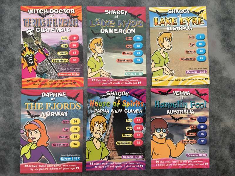 HANNA-BARBERA - SCOOBY-DOO - WORLD OF MYSTERY - PACK OF 6 CARDS