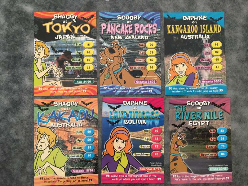 HANNA-BARBERA - SCOOBY-DOO - WORLD OF MYSTERY - PACK OF 6 CARDS