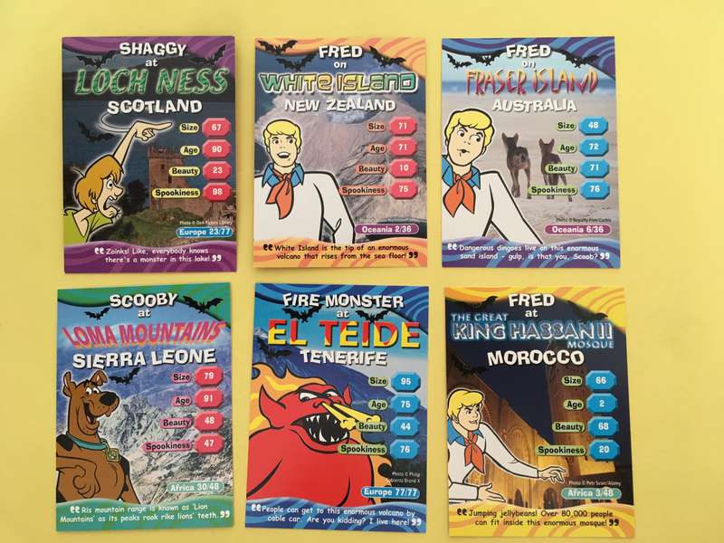 HANNA-BARBERA - SCOOBY-DOO - WORLD OF MYSTERY - PACK OF 6 CARDS