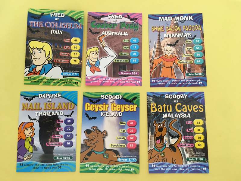 HANNA-BARBERA - SCOOBY-DOO - WORLD OF MYSTERY - PACK OF 6 CARDS
