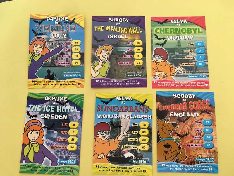 HANNA-BARBERA - SCOOBY-DOO - WORLD OF MYSTERY - PACK OF 6 CARDS