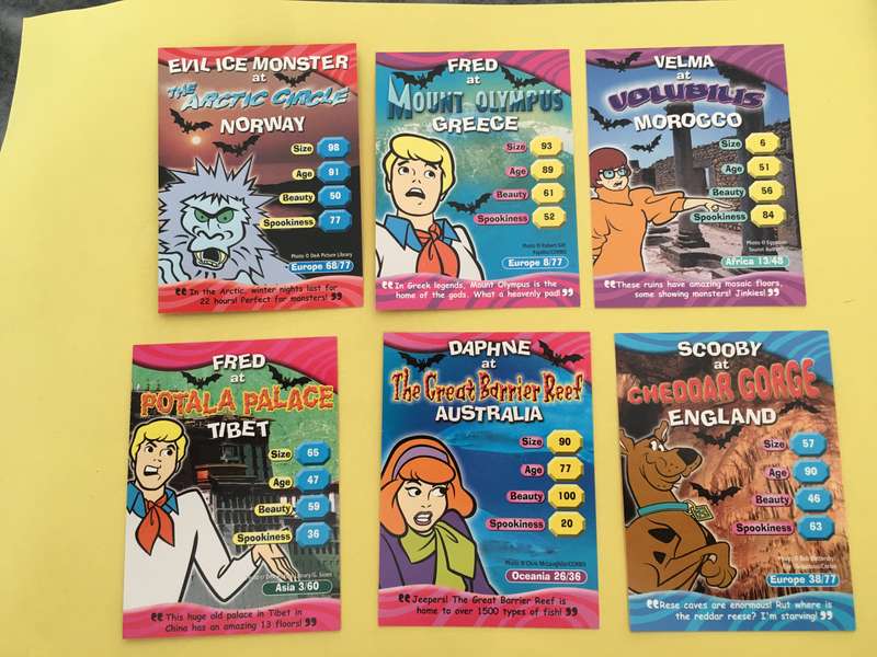 HANNA-BARBERA - SCOOBY-DOO - WORLD OF MYSTERY - PACK OF 6 CARDS