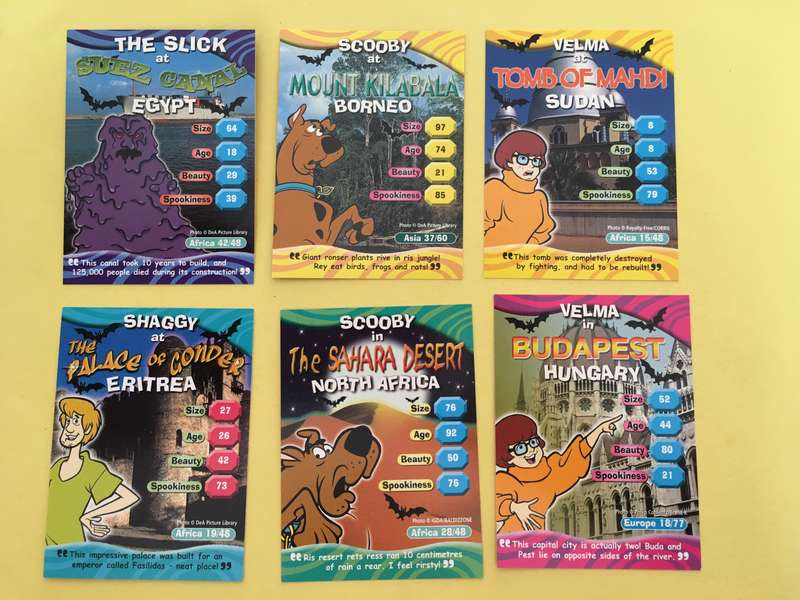 HANNA-BARBERA - SCOOBY-DOO - WORLD OF MYSTERY - PACK OF 6 CARDS