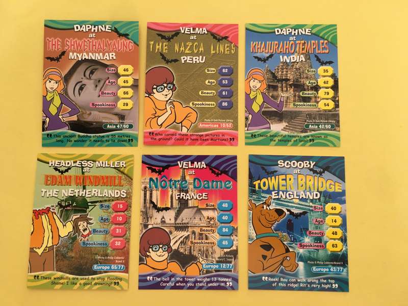HANNA-BARBERA - SCOOBY-DOO - WORLD OF MYSTERY - PACK OF 6 CARDS