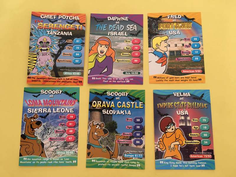 HANNA-BARBERA - SCOOBY-DOO - WORLD OF MYSTERY - PACK OF 6 CARDS