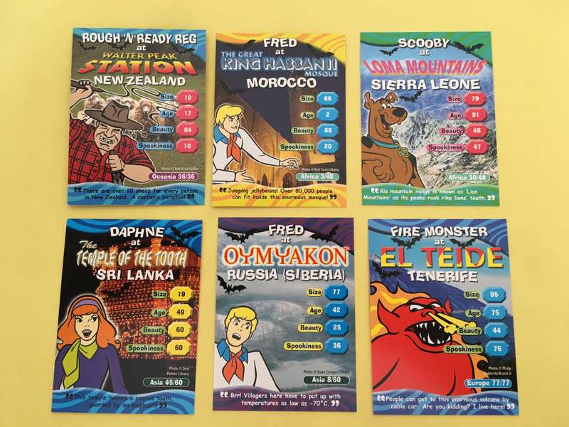 HANNA-BARBERA - SCOOBY-DOO - WORLD OF MYSTERY - PACK OF 6 CARDS