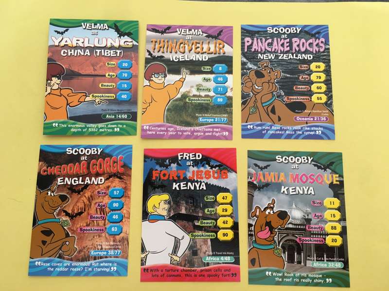 HANNA-BARBERA - SCOOBY-DOO - WORLD OF MYSTERY - PACK OF 6 CARDS