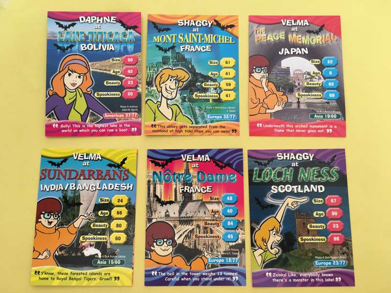HANNA-BARBERA - SCOOBY-DOO - WORLD OF MYSTERY - PACK OF 6 CARDS