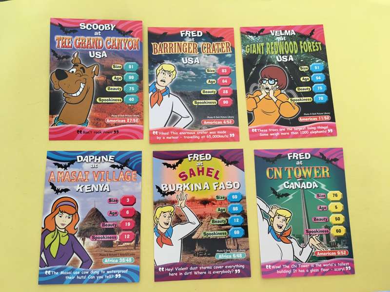 HANNA-BARBERA - SCOOBY-DOO - WORLD OF MYSTERY - PACK OF 6 CARDS