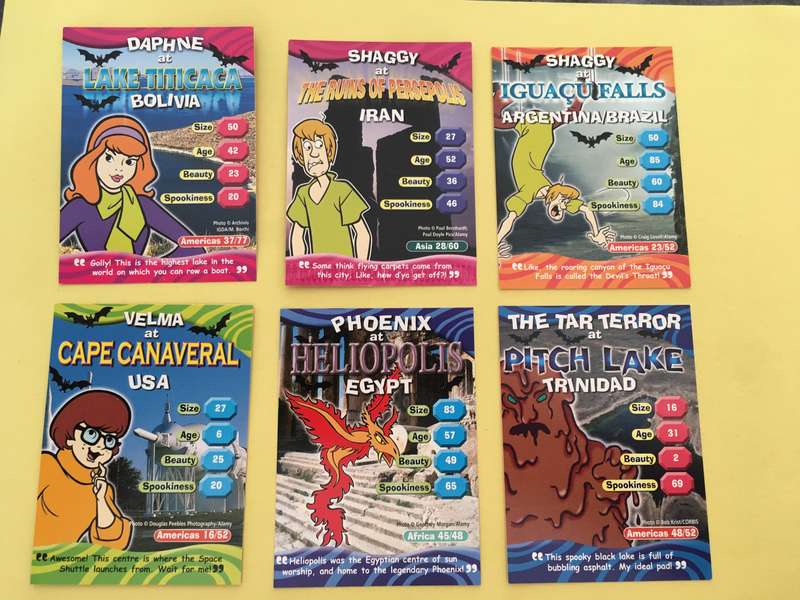 HANNA-BARBERA - SCOOBY-DOO - WORLD OF MYSTERY - PACK OF 6 CARDS