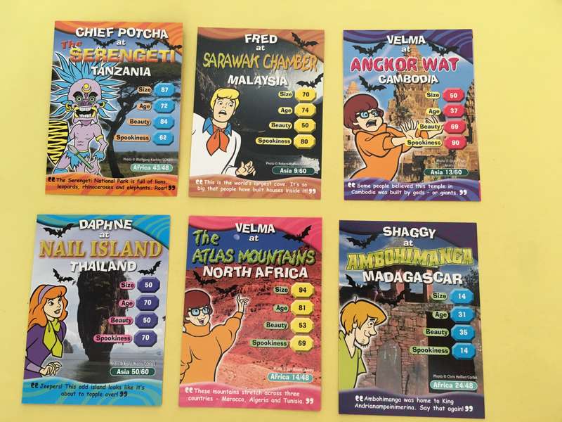 HANNA-BARBERA - SCOOBY-DOO - WORLD OF MYSTERY - PACK OF 6 CARDS