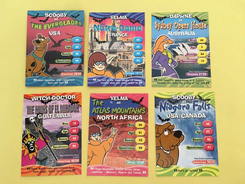 HANNA-BARBERA - SCOOBY-DOO - WORLD OF MYSTERY - PACK OF 6 CARDS