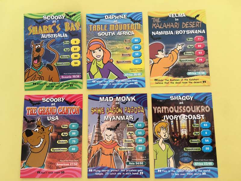 HANNA-BARBERA - SCOOBY-DOO - WORLD OF MYSTERY - PACK OF 6 CARDS