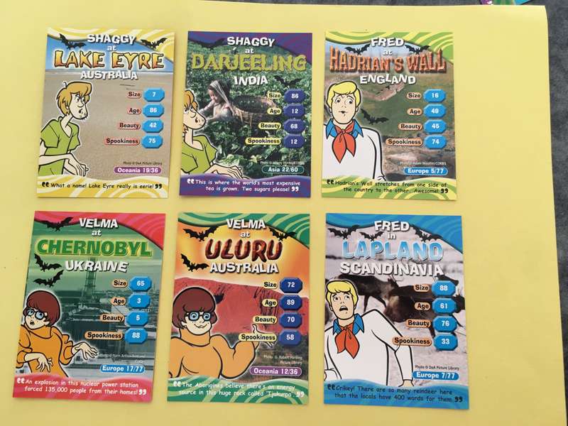 HANNA-BARBERA - SCOOBY-DOO - WORLD OF MYSTERY - PACK OF 6 CARDS