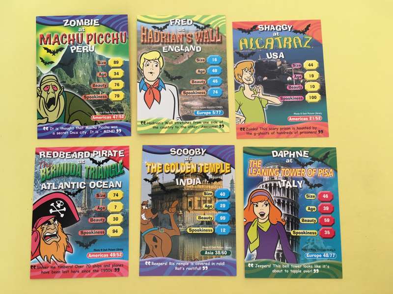 HANNA-BARBERA - SCOOBY-DOO - WORLD OF MYSTERY - PACK OF 6 CARDS